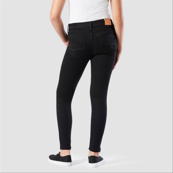 DENIZEN° from Levi's° Girls' Super Skinny Mid-Rise Jeans - Black 7 - Picture 6 of 12